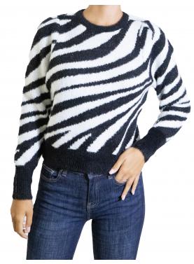 Maglioncino zebrato "Piumo" Only